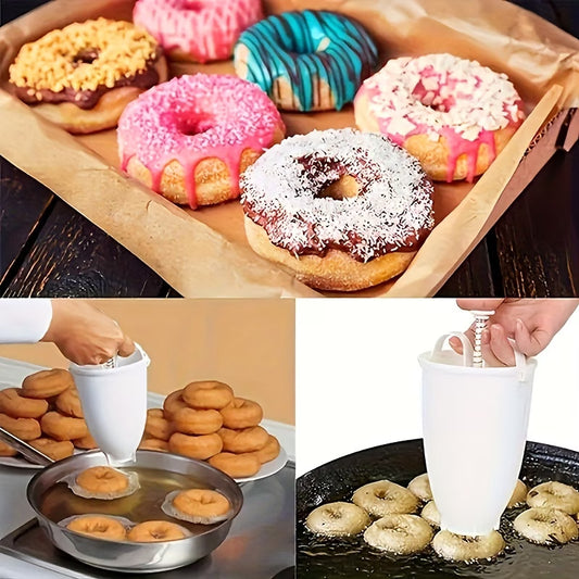 1 Pcs Manual Donut Maker Machine - Portable Non-Stick Donut Press with Easy-Clean Mold, No Electricity for DIY Donuts Suitable for Kids