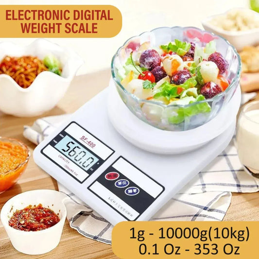Electronic Digital Kitchen Weighing Scale – 10kg Capacity (SF-400)