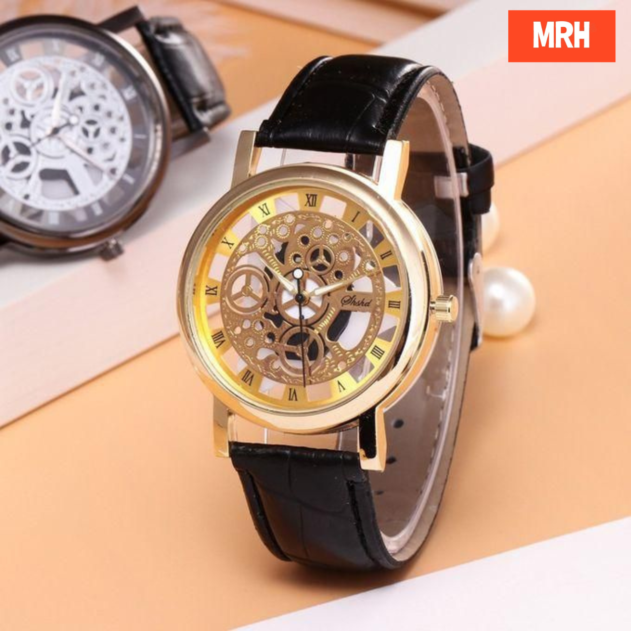 Luxury Golden Stainless Steel Watch for Men