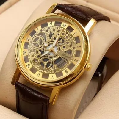 Luxury Golden Stainless Steel Watch for Men
