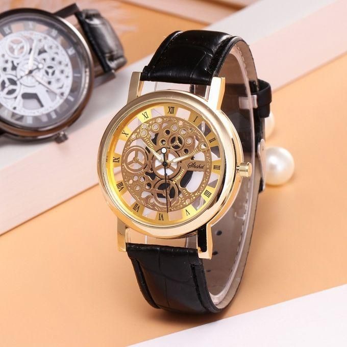Luxury Golden Stainless Steel Watch for Men